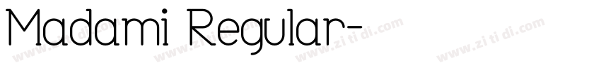 Madami Regular字体转换